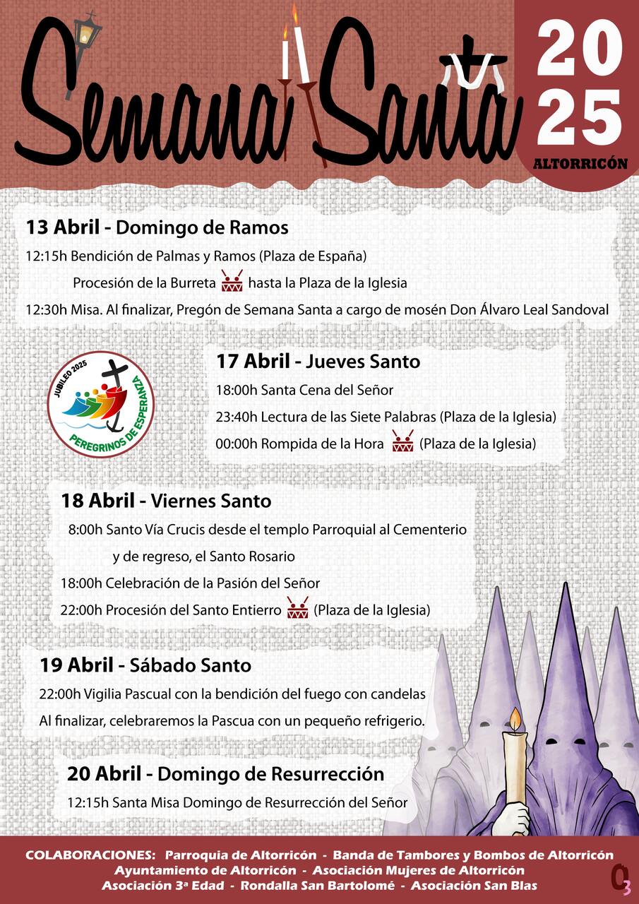 Semana Santa en Altorricón 2025 Altorricón